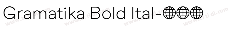 Gramatika Bold Ital字体转换